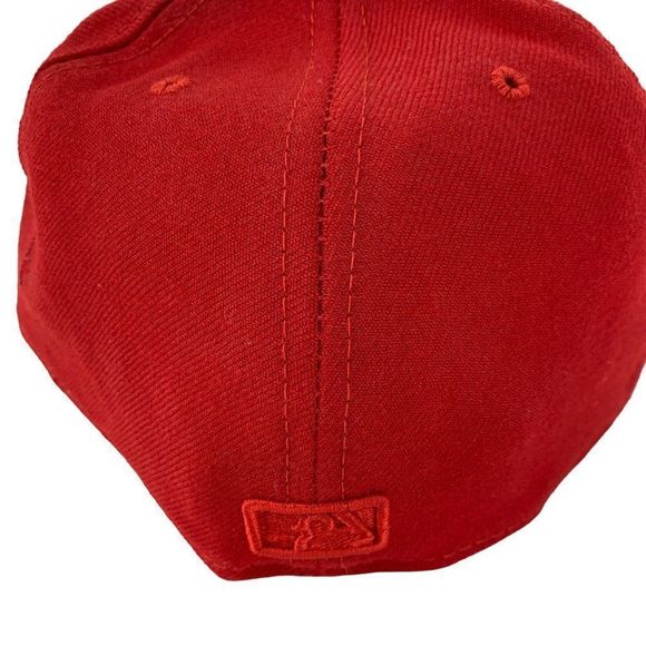 New Era 59Fifty St. Louis Cardinals Fitted Hat Solid Red MLB Cap Sz 7 1/8 3214 - Picture 3 of 11
